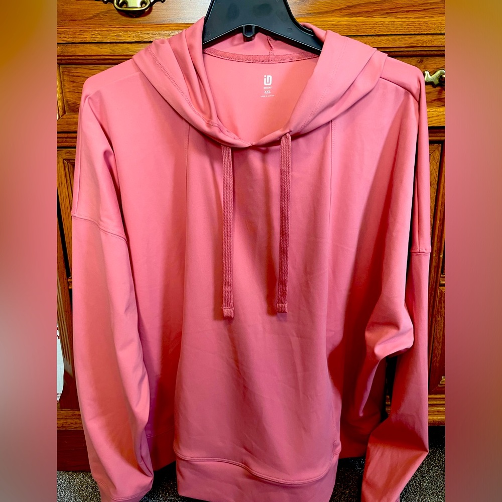 Coral Athletic Stretchskin Sweatshirt with hoodie